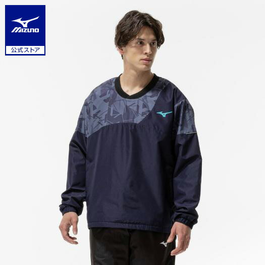 ミズノ公式【吸湿発熱】ブレスサーモウォーマーシャツ ユニセックス バリトンブルー