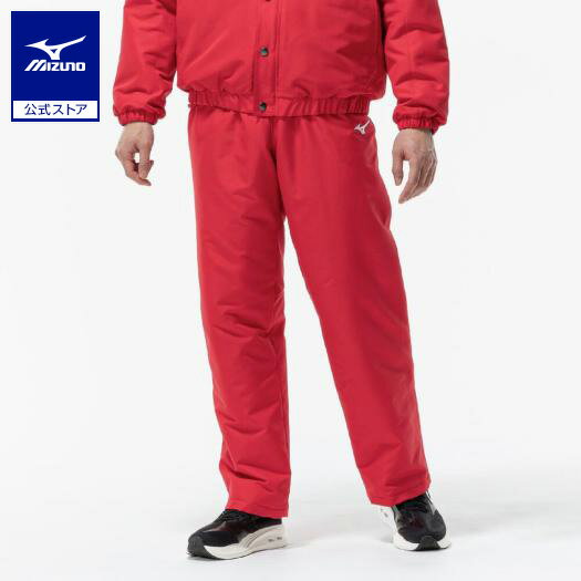 ミズノ公式【吸湿発熱】ブレスサーモ中綿ウォーマーパンツ ユニセックス チャイニーズレッド
