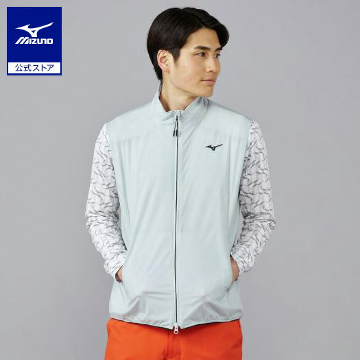 ミズノ公式 ネクスライトエアストレッチベスト メンズ ライトグレー