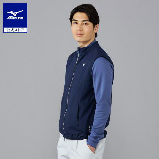 ミズノ公式 ネクスライトエアストレッチベスト メンズ ディープネイビー