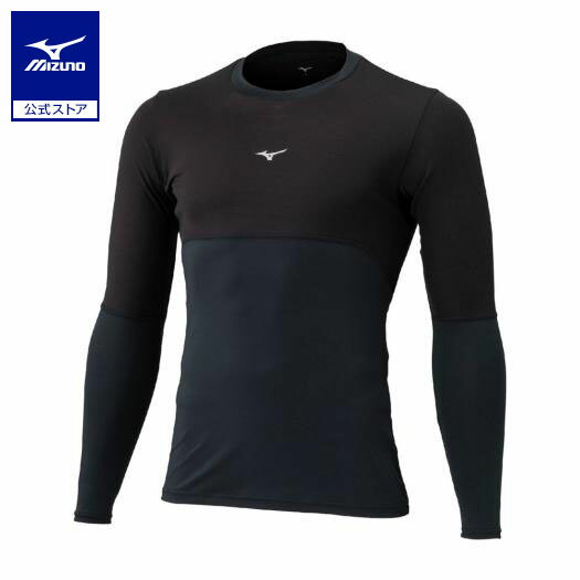 ミズノ公式【発熱】サーマルチャージインナーシャツ ユニセックス ブラック