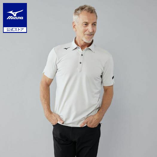 ミズノ公式 MIZUNOミリオラメントジャージー半袖シャツ メンズ シルバーグレー