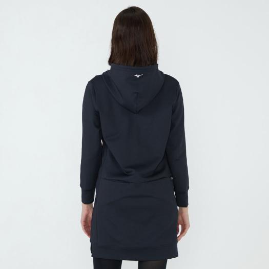 ミズノ公式【MGFコレクション】モイストタッチフーディワンピース レディース ネイビー