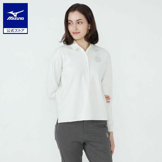 ミズノ公式【MGFコレクション】ボクシーラガーシャツ レディース ホワイト