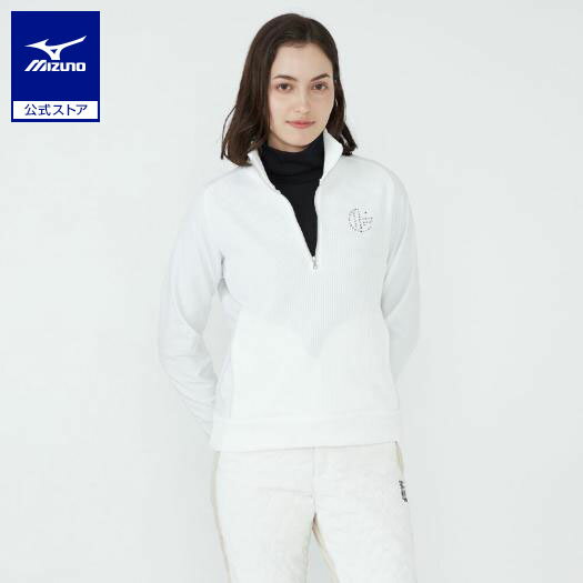 ミズノ公式【MGFコレクション】マテリアルミックスプルオーバー レディース ホワイト