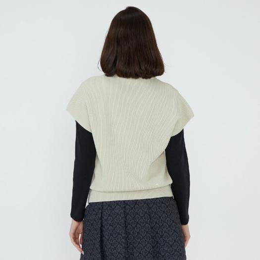 ミズノ公式【MGFコレクション】ハーフジップフレンチベスト レディース ベージュ