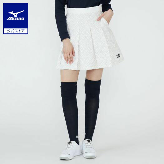 ミズノ公式【MGFコレクション/吸湿発熱】ブレスサーモキルティングスカート レディース オフホワイト