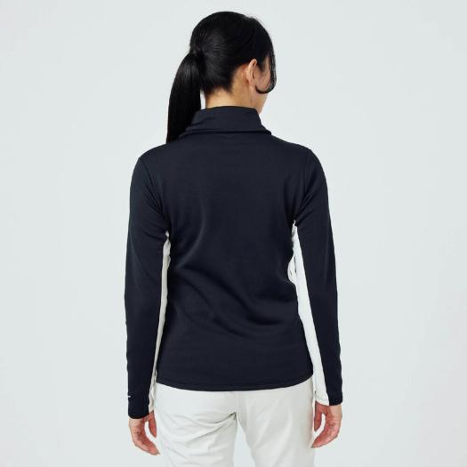 ミズノ公式 【吸湿発熱】ブレスサーモタートルカラーネックシャツ レディース ブラック