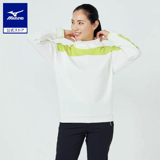 ミズノ公式 マットジャージープルオーバー長袖シャツ レディース オフホワイト