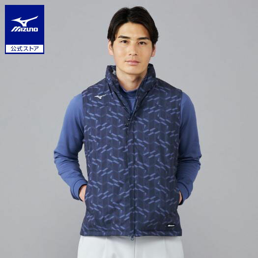ミズノ公式 【吸湿発熱】ブレスサーモテックライニングベスト メンズ ネイビー