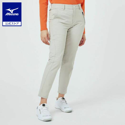 ミズノ公式 ダブルウィーブストレッチロングパンツ レディース ライトグレー