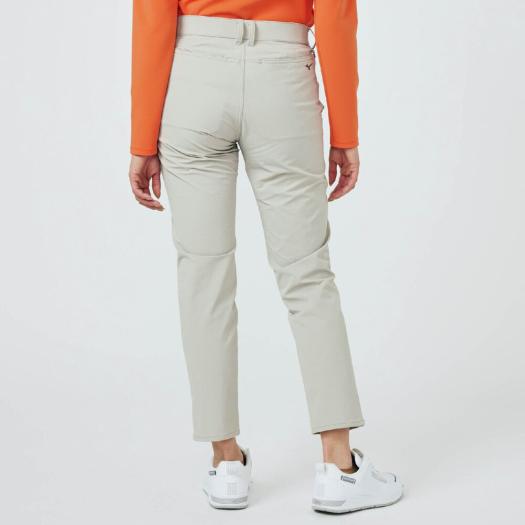 ミズノ公式 ダブルウィーブストレッチロングパンツ レディース ライトグレー