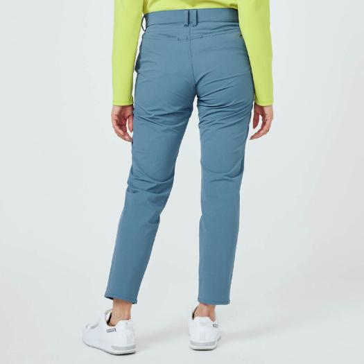 ミズノ公式 ダブルウィーブストレッチロングパンツ レディース ブルー