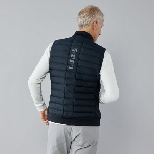 ミズノ公式【吸湿発熱】MIZUNOブレスサーモハイブリッドベスト メンズ ブラック