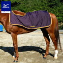 ミズノ公式 ベルグテックEX/雨天用エクササイズラグ 乗馬用 インペパープル×キャメル