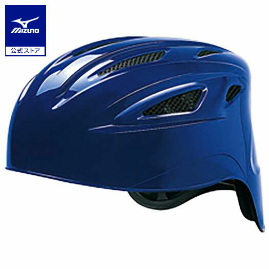 ミズノ公式 軟式用ヘルメット キャッチャー用／野球 パステルネイビー