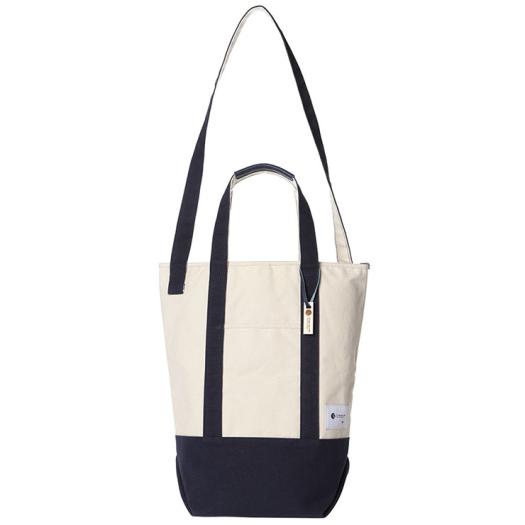 ミズノ公式 帆布バケツ型トートバッグ ネイビー