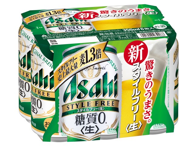 アサヒ　スタイルフリー【生】350ML6缶パック