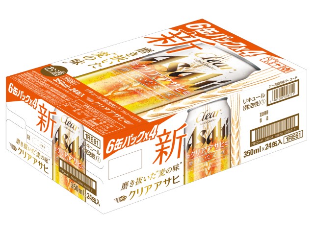 アサヒ クリアアサヒ350缶1ケース「24本入」【2ケースで送料無料※沖縄県は+2500円】【あす楽対応】