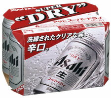 楽天市場 アサヒスーパードライ３５０缶６本パック リカーショップとめ 水の里店