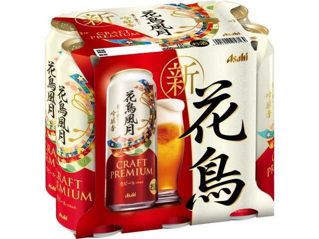 アサヒ ビール花鳥風月500ML6缶パック【 東北限定 】