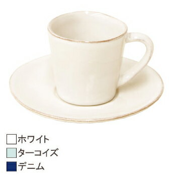 Rakuten - COSTA NOVA コスタ・ノバ コーヒーカップ＆ソーサー（同色2個セット） ホワイト／ターコイズ／デニム／サンドグレー