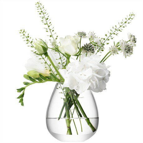 LSA FLOWER MINITABLE VASE　ベース　H95mmクリアー＜箱入り＞