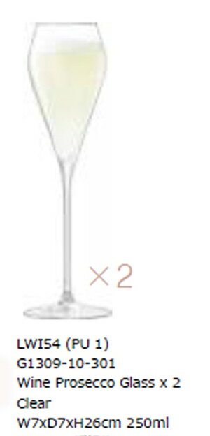 楽天Total table ware MIZUSAWALSA WINEWine Prosecco Glassシャンパングラス　2個セット250ml【クリア】