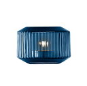 LSA ROTUNDARotunda Tealight Holder/Vase ベース（花瓶）H7cm＜キャンドル付 箱入り＞Sapphire ブルー