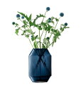 LSA ROTUNDARotunda Lantern/Vase ベース（花瓶）H26cm＜キャンドル付　箱入り＞Sapphire　ブルー