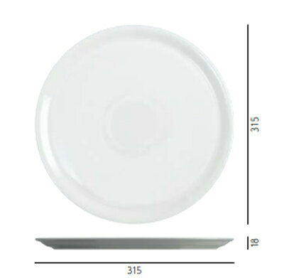 Saturniaのイタリア製食器 [サタルニア]　ナポリ　ピザプレート※31cm【6枚セット】