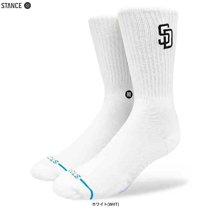 ◆メール便対応商品◆STANCE（スタンス）SDP CREST サンディエゴ・パドレス クレスト（A556C25SDP）（野球/ベースボール/ソフトボール/トレーニング/スポーツ/ランニング/カジュアル/靴下/MLB公式/メジャーリーグ/男性用/メンズ）