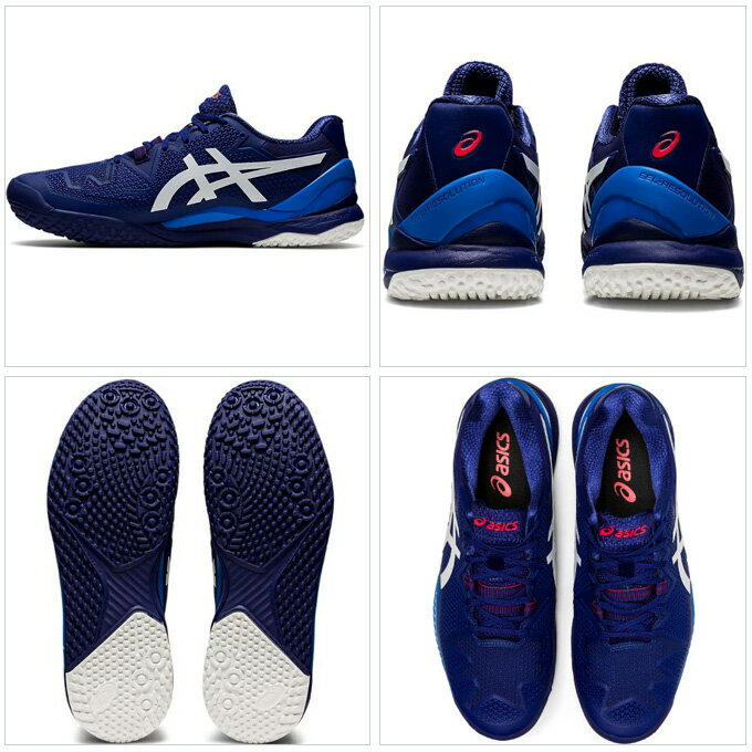 ASICS（アシックス）GEL-RESOLUTION 8 OC ゲルソリューション 8 OC（1041A078）（スポーツ/テニス/オムニ・クレーコート用/テニスシューズ/靴/男性用/メンズ）