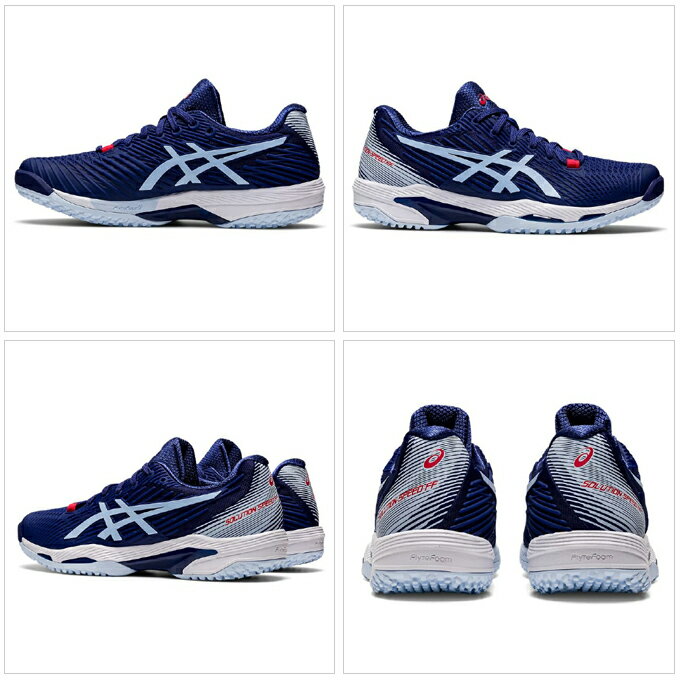 ASICS（アシックス）SOLUTION SPEED FF2 OC ソリューションスピード FF2 OC（1042A135）（テニス/テニスシューズ/オムニ・クレーコート用/スニーカー/靴/女性用/レディース）