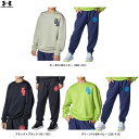 UNDER ARMOUR(アンダーアーマー)UAテック テリー オーバーサイズド カレッジ クレスト ロゴ クルー ジョガーパンツ 上下セット(6007825/6007826)(スポーツ/トレーニング/ランニング/ウェア/スウェット/セットアップ/子供用/ジュニア/ボーイズ)