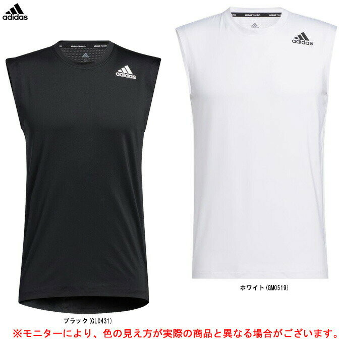 ◆メール便対応商品◆adidas（アディダス）テックフィット FTD SLEEVELESS TEE（24719）（スポーツ/トレーニング/フィットネス/ランニング/ジム/インナー/ウェア/Tシャツ/ノースリーブ/男性用/メンズ）