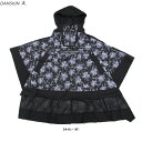 DANSKIN(ダンスキン)プリントポンチョ(DARK3913P)(スポーツ/フィットネス/エクササイズ/トレーニング/アウトドア/ウェア/アウター/撥水/女性...