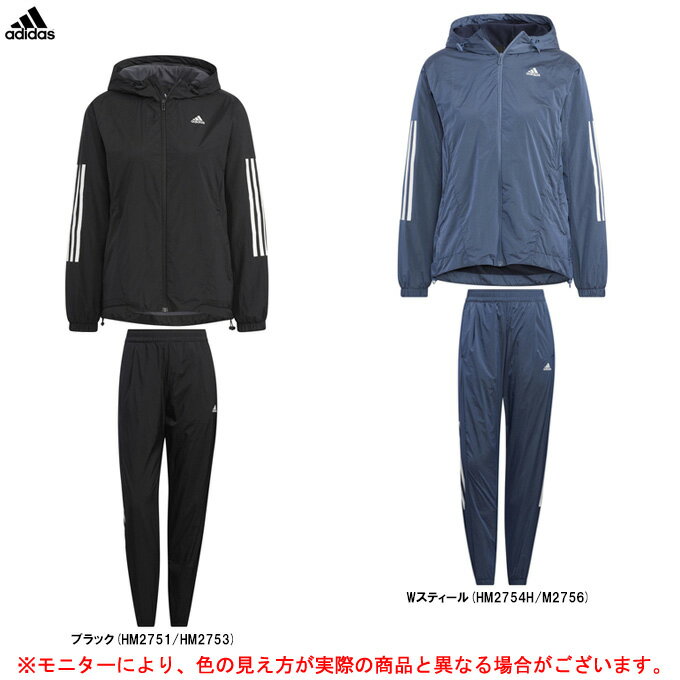 adidas（アディダス）W 24/7 ウィンドブレーカー パンツ 上下セット（F6935/CA401）（スポーツ/トレーニング/セットアップ/フード付き/女性用/レディース）