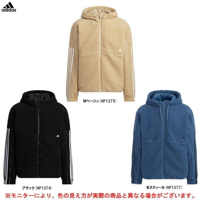 adidas（アディダス）M CITY 3S ボアジャケット（RM015）（スポーツ/アウトドア/トレーニング/防寒/カジュアル/ジャンバー/フリース/フ..