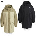 アディダス ベンチコート レディース adidas（アディダス）W PRSVE ウーブンコート（V9343）（スポーツ/アウター/コート/ジャケット/ロングコート/ベンチコート/カジュアル/長袖/撥水/ウェア/フードあり/女性用/レディース）