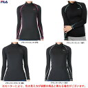 ◆メール便対応商品◆FILA（フィラ）レディース 裏起毛 長袖ハイネックシャツ（446909）（スポーツ/トレーニング/インナー/着圧/コンプレッション/女性用/レディース）