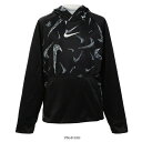 ◆メール便対応商品◆NIKE（ナイキ）YTH サーマ AOP プルオーバー L/S フーディ（CU8982）（スポーツ/トレーニング/ウェア/長袖/フードあり/パーカー/子供用/ジュニア/キッズ） 1