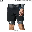 ◆メール便対応商品◆UNDER ARMOUR（アンダーアーマー）UA アイソチル コンプレッション ロングショーツ（1378347）（スポーツ/トレーニング/ランニング/インナー/タイツ/男性用/メンズ）