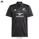 アディダス トップス メンズ ◆メール便対応商品◆adidas（アディダス）オールブラックス ラグビー サポーターズポロシャツ（DCF43）（ALL BLACKS/スポーツ/ラグビー/アウトドア/トレーニング/ランニング/ウェア/トップス/大きいサイズ/ビッグサイズ/ラージサイズ/半袖/男性用/メンズ）