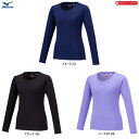 ◆メール便対応商品◆MIZUNO(ミズノ)限定 W ブレスサーモシャツ クルーネック(32MAA850)(BREATH THERMO/スポーツ/トレーニング/カジュアル/アウトドア/ウェア/発熱/防寒/女性用/レディース)