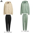 adidas(アディダス)ワーディング ルーズフィット フリース フルジップパーカー フルレングスパンツ 上下セット(IEH71/IEH69)(スポーツ/トレー...