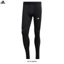 ◆メール便対応商品◆adidas（アディダス）テックフィット スリーストライプス トレーニング ロングタイツ（WH775）（スポーツ/トレーニング/ランニング/レギンス/スパッツ/インナー/ウェア/ボトムス/男性用/メンズ）