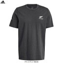 ◆メール便対応商品◆adidas(アディダス)オールブラックス メランジ 半袖Tシャツ(JOJ52)(ラグビー/スポーツ/トレーニング/カジュアル/ウェア/男性...