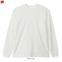 Hanes(ヘインズ)T-SHIRTS SHIRO クルーネックロングスリーブTシャツ(HM4A201)(スポーツ/トレーニング/長袖/トップス/カジュアル/ロンT/男性用/メンズ)(4)