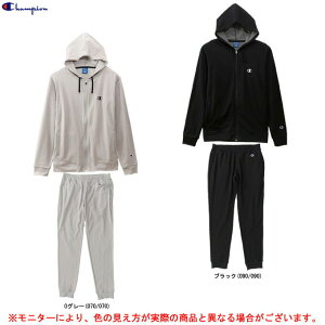 Champion（チャンピオン）ジップフードジャケット パンツ 上下セット（C3QS101/C3QS201）（スポーツ/バスケットボール/トレーニング/カジュアル/セットアップ/男性用/メンズ）